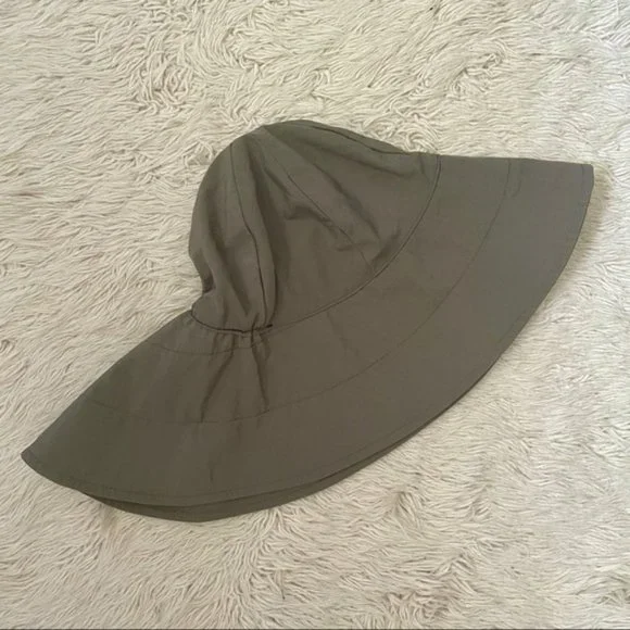 Vintage Pleasant Pheasant Khaki Green Rounded Bucket Gardening Sun Hat O/S 🇨🇦 - Picture 6 of 7